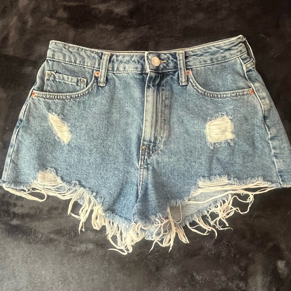 Forever 21 Retro High-Rise Denim Shorts